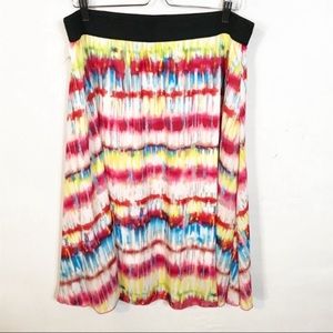 Lularoe l Lola Rainbow Tie Dye Chiffon Skirt